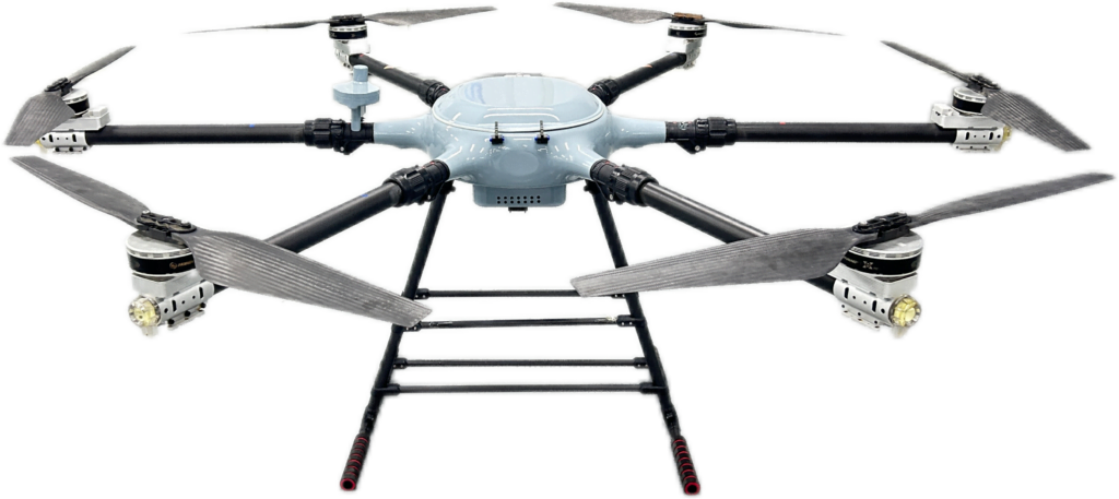 ihavedrones X620 Maximum load: 20kg
Maximum flight time: 0.5h